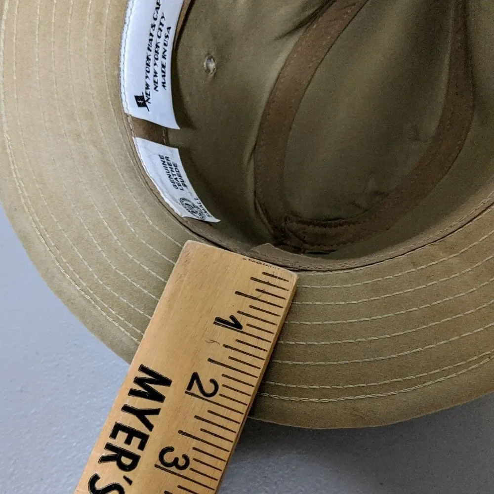 Vintage suede Hat NY Hat & Cap Co NYC